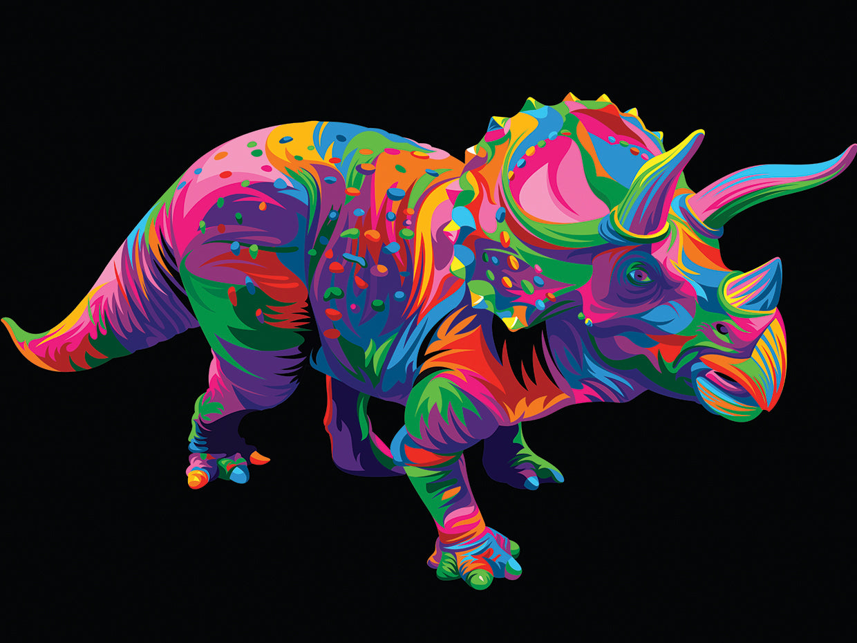 Triceratops Arte De La Lona