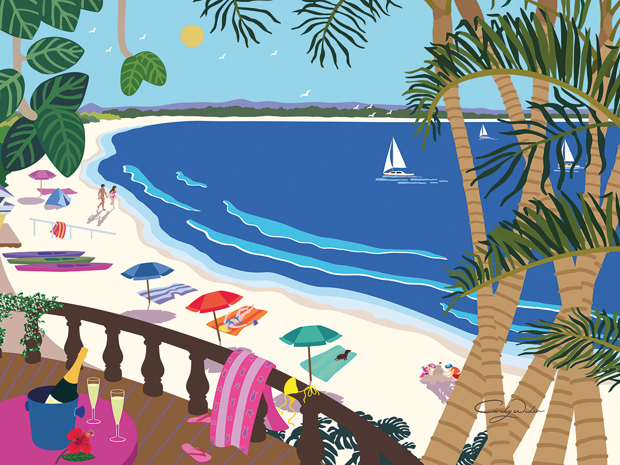 Relaxing At The Beach