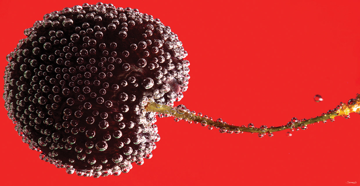 Cherry with Wate Drops