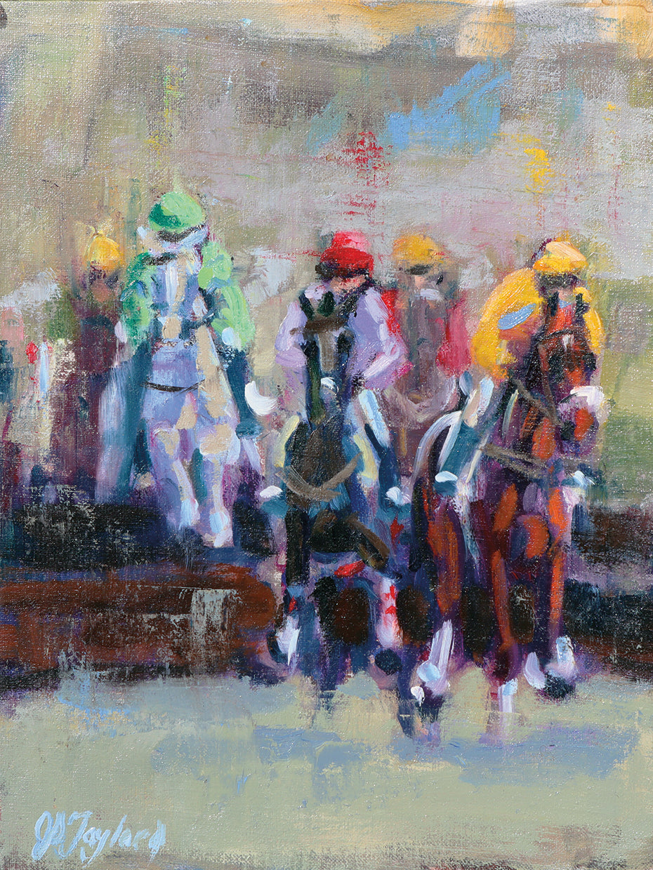 The Final Jump by Jennifer Stottle Taylor - museum quality wall art work on large canvas & framed canvas prints