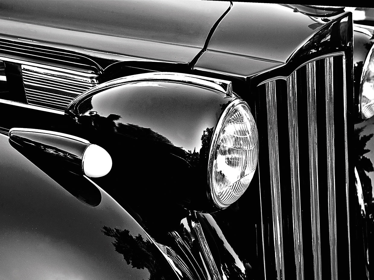 Car Detail # 2 by The Lieberman Collection is a luxury automobile fine art photograph printed on canvas or framed canvas