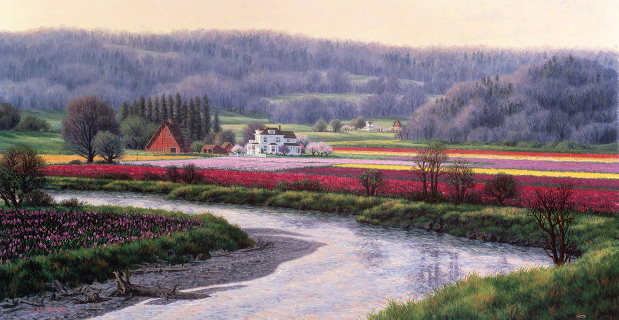 Morning Light On Skagit Fields