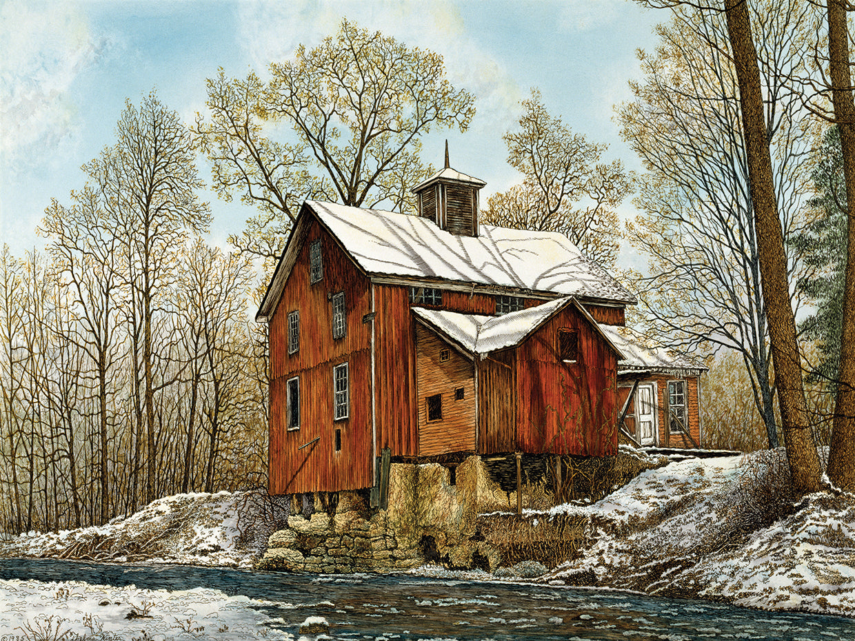 Old Mill In Winter