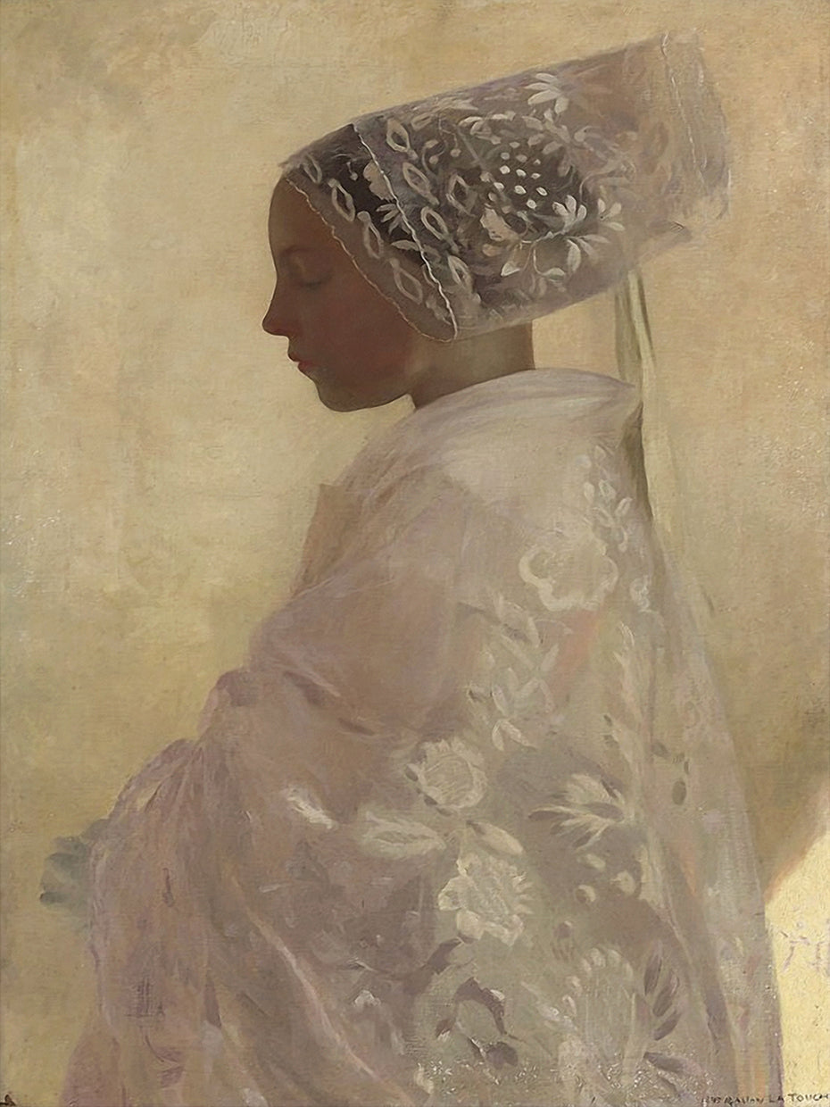 A Maiden In Contemplation, Gaston La Tour, 1893