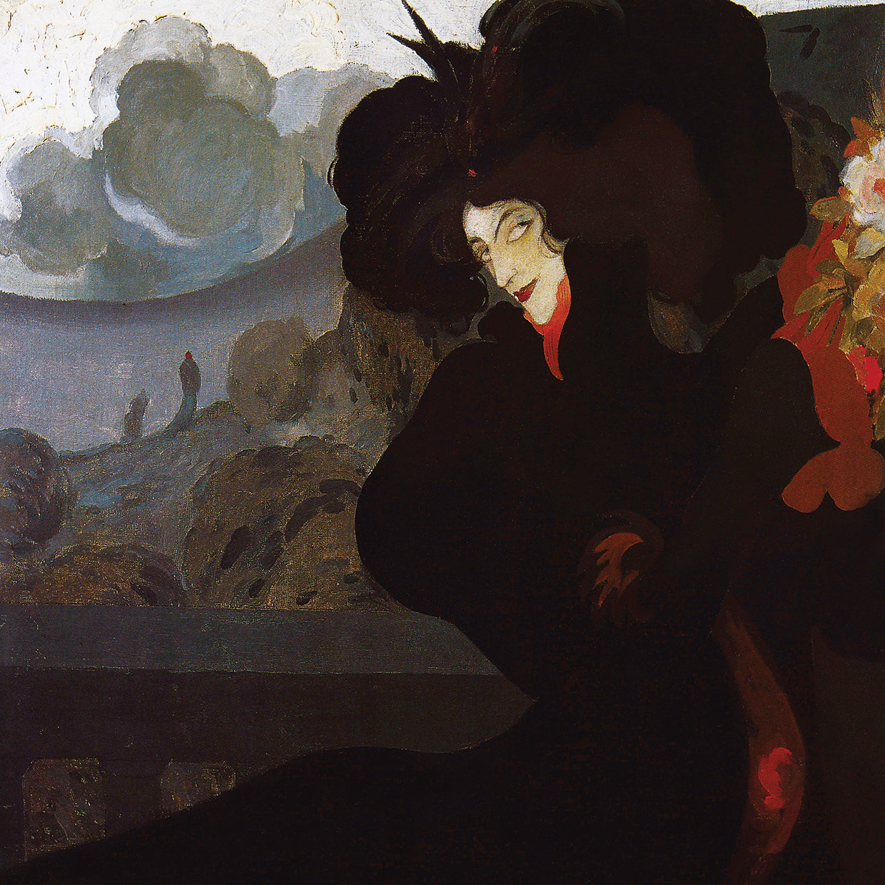 De Feure La Dame Au Chapeau Noir 1899