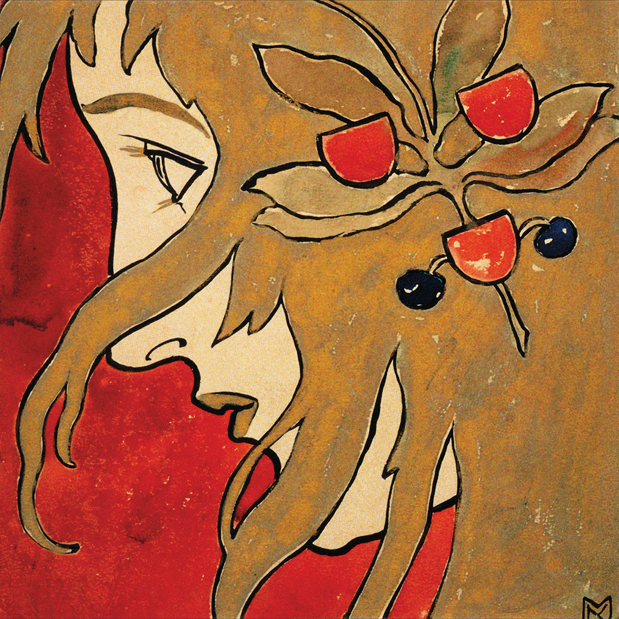 Koloman Moser Profile Of A Girl Prep 1897