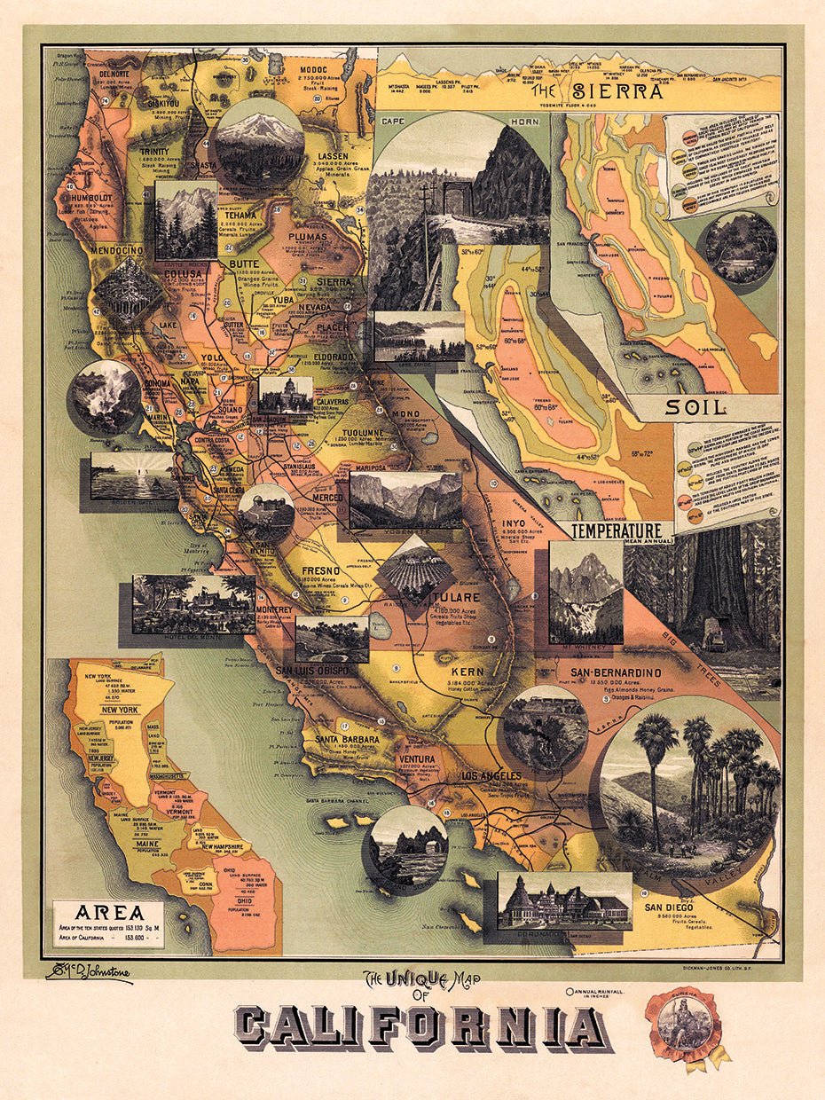 1888 U Map of CA