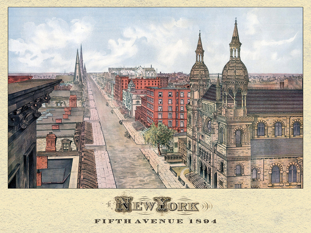 Nueva York 5th Ave 1894 Lienzo