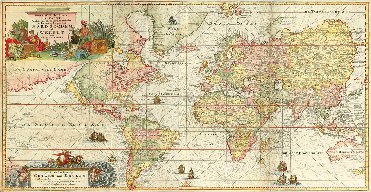 World Map By Gerard Van Keulen