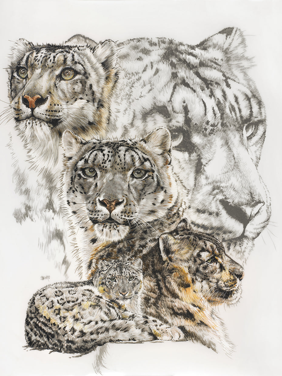 Snow Leopard and Ghost Image