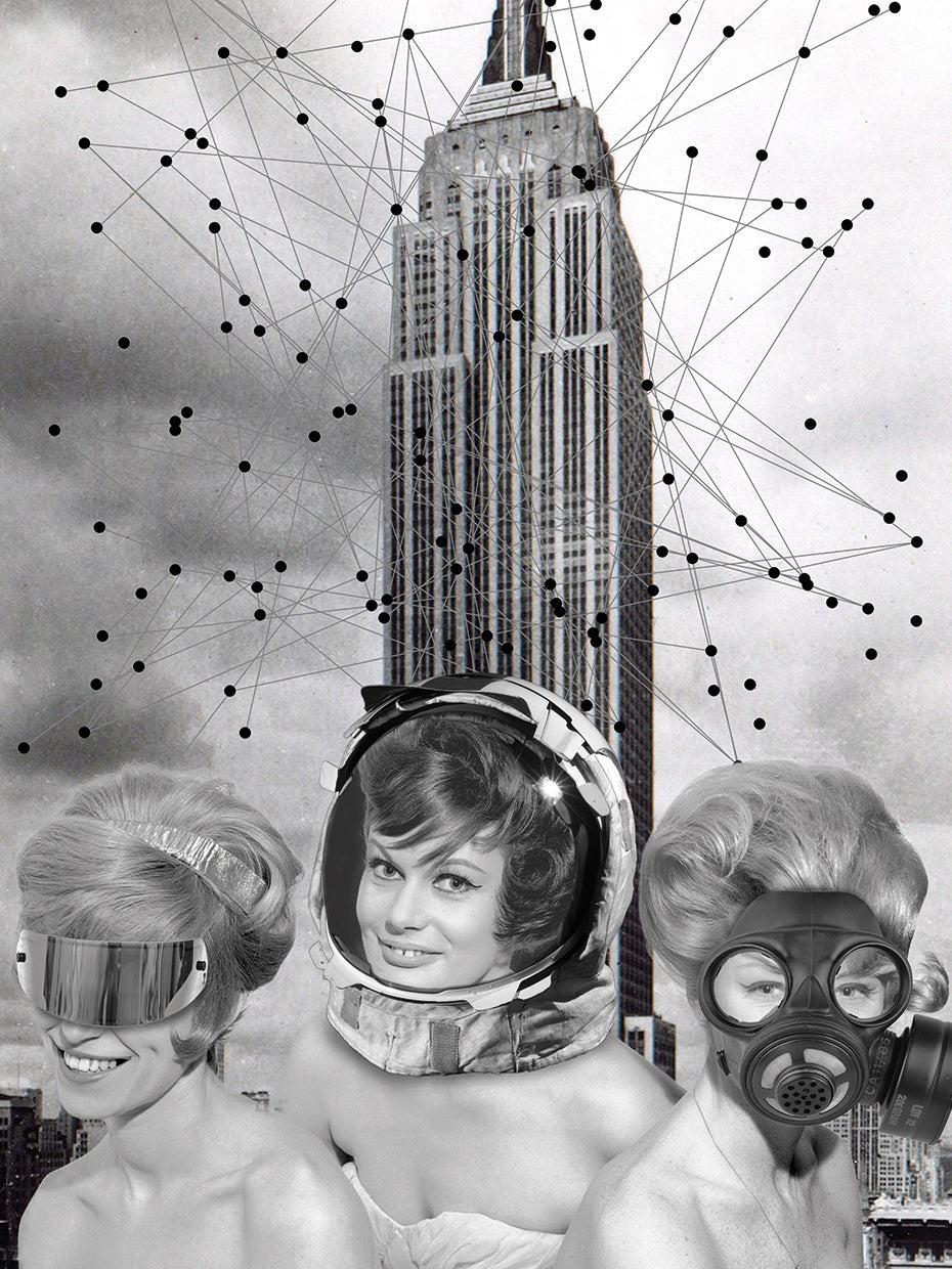 Construimos este arte de la lona de la ciudad