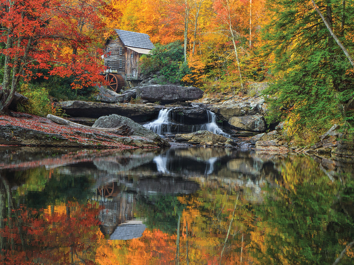 Grist Mill In The Fall