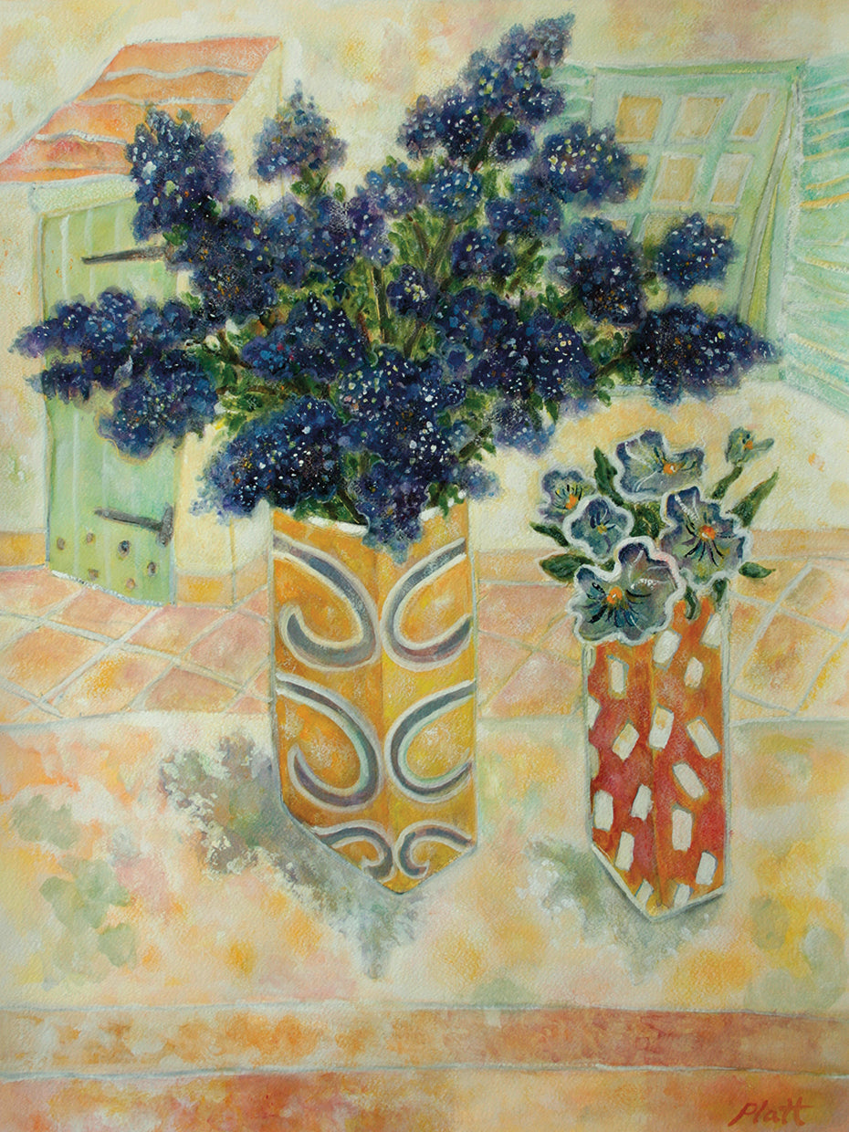 Ceanthus And Pansies