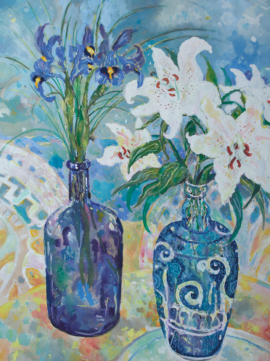 Flowers By The Sea Shore