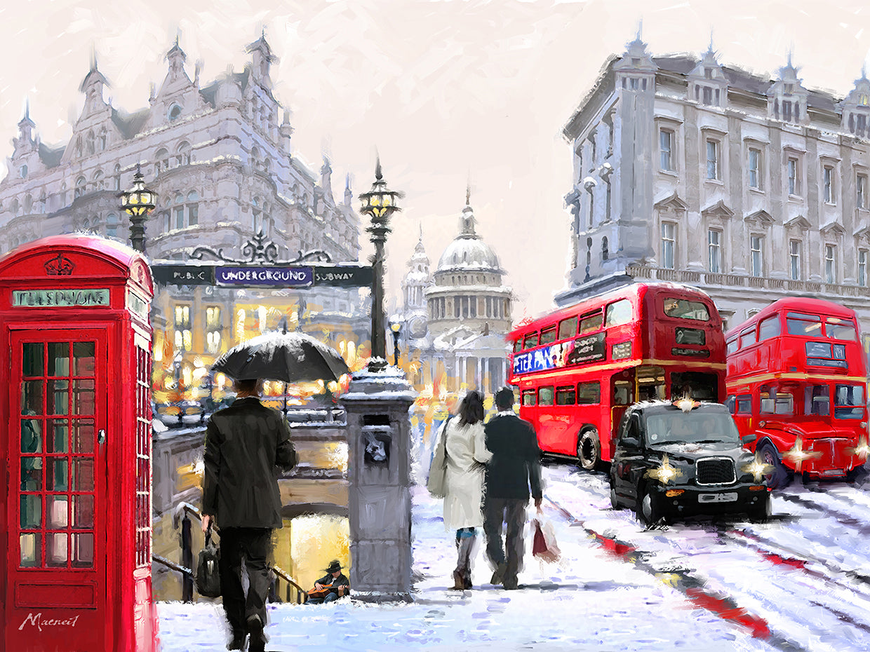 St Pauls In Snow Landscape