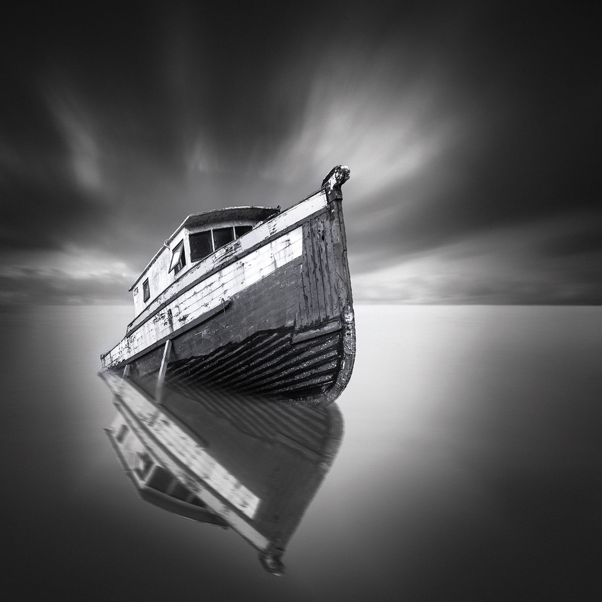 My Boat III handcrafted art work on canvas or framed canvas prints by Moises Levy