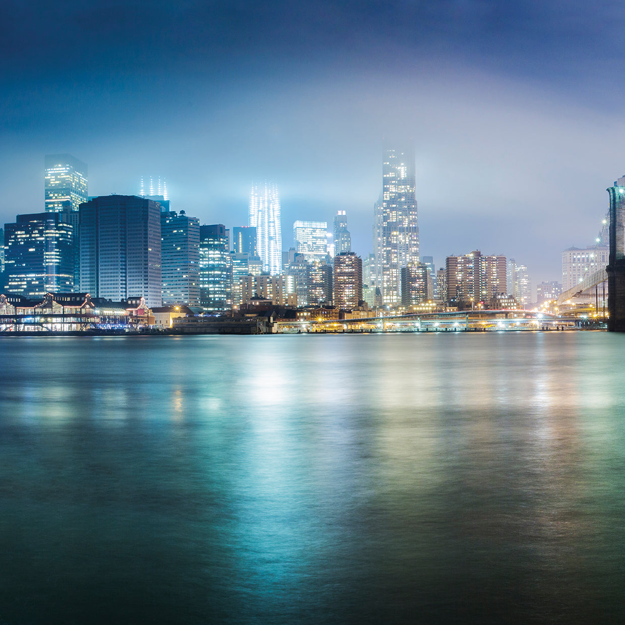 Brooklyn Bride Pano # 1 handcrafted art work on canvas or framed canvas prints by Moises Levy
