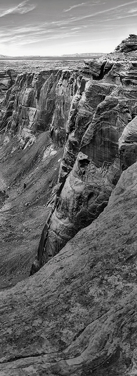 Horseshoe Bend BW 3 handcrafted art work on canvas or framed canvas prints by Moises Levy