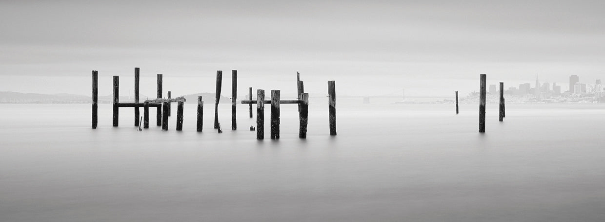 Postes y San Fco handcrafted art work on canvas or framed canvas prints by Moises Levy