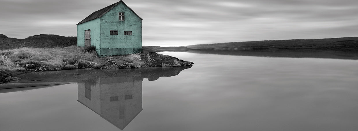 My Place BW 1 handcrafted art work on canvas or framed canvas prints by Moises Levy