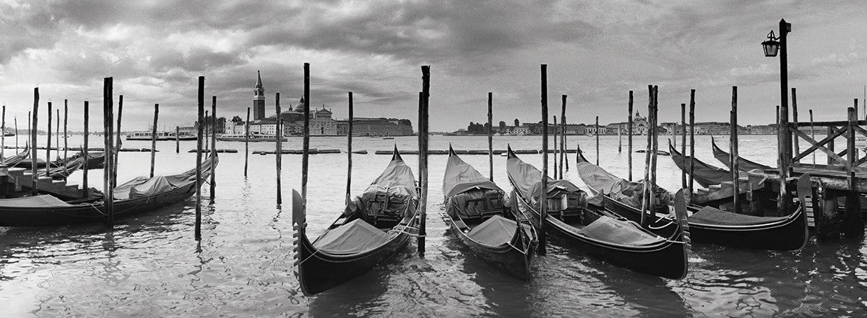 Venezia Pano 3 handcrafted art work on canvas or framed canvas prints by Moises Levy