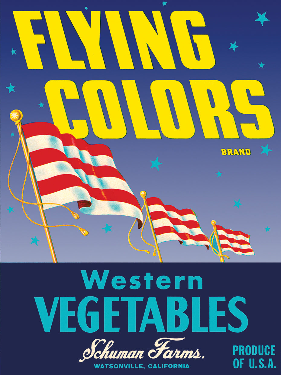 Flying Colors Brand Western Verduras Lienzo Arte