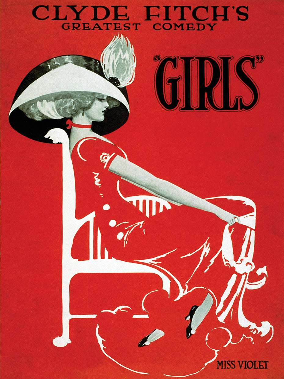 La comedia más grande de Clyde Fitch, "Girls" Lienzo