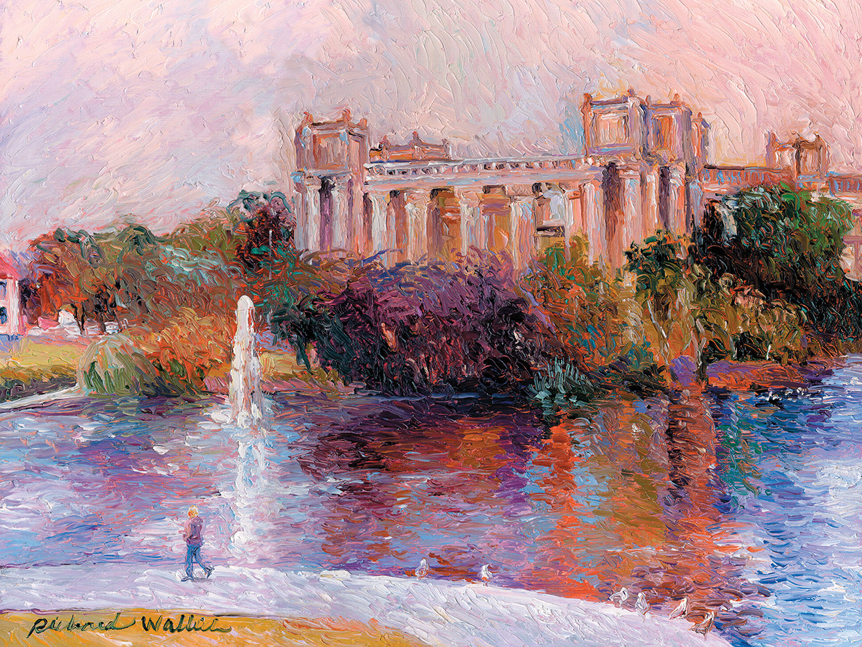 San Francisco handcrafted art work on canvas or framed canvas prints by Richard Wallich