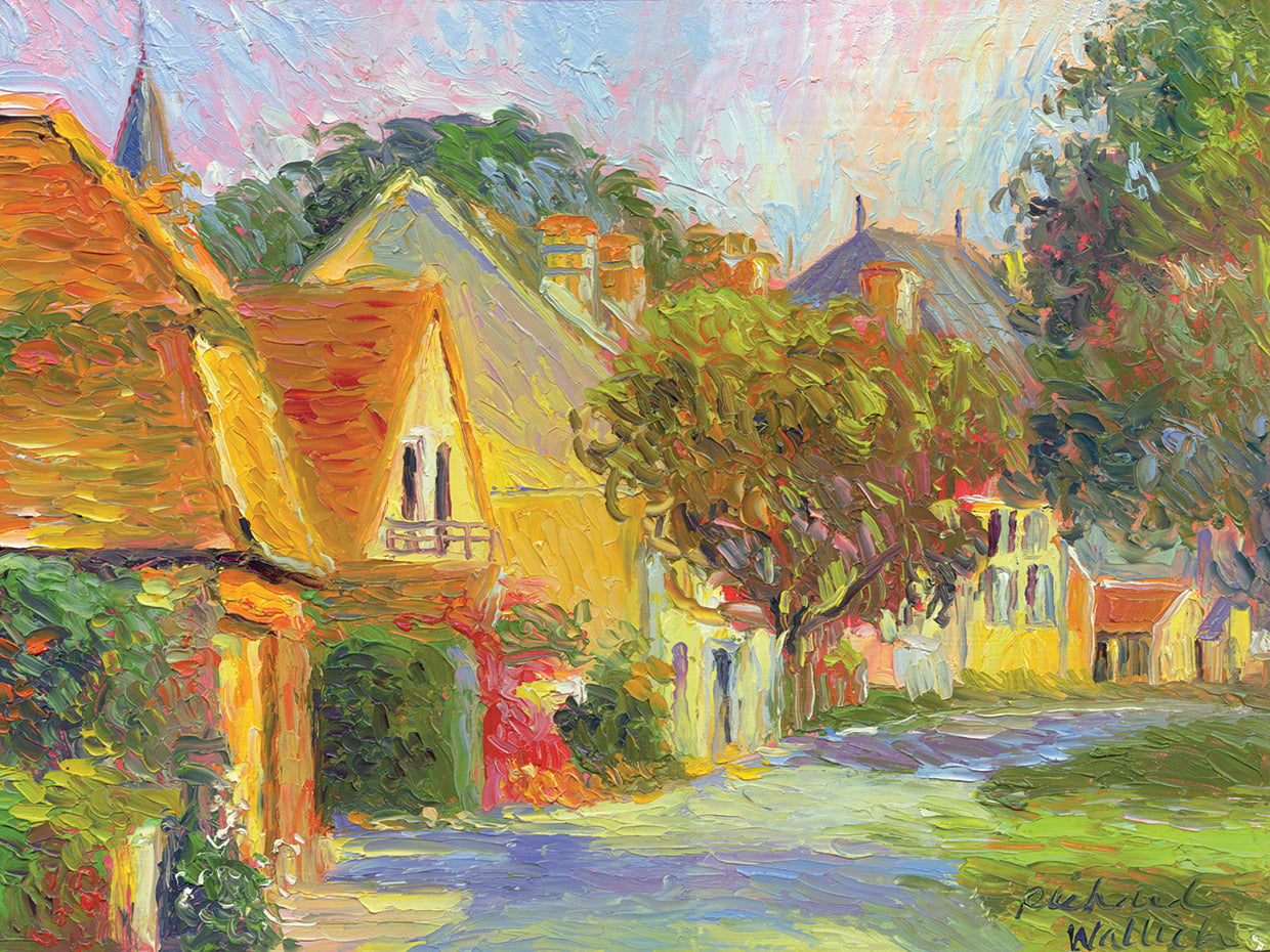 France I handcrafted art work on canvas or framed canvas prints by Richard Wallich