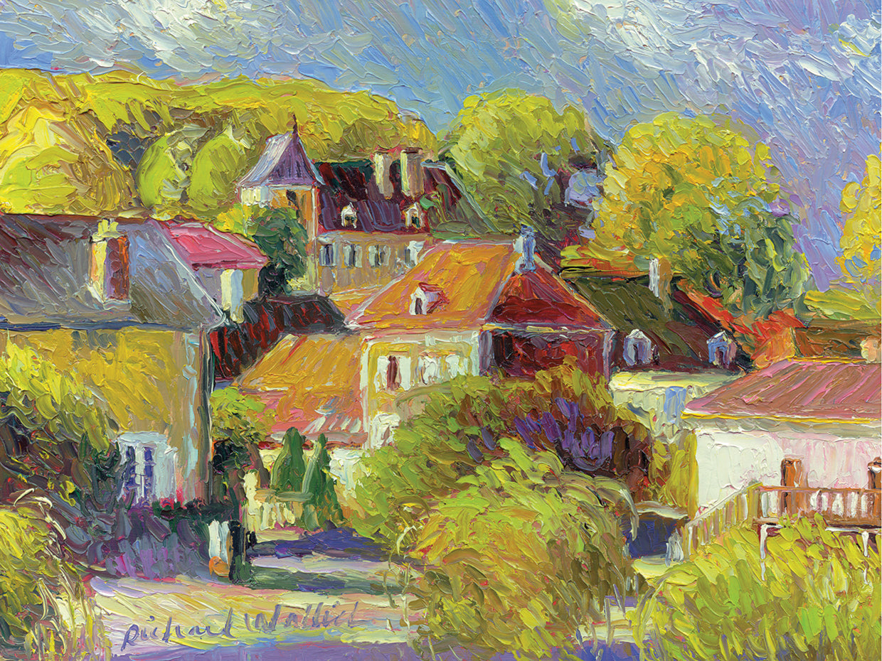 France 2 handcrafted art work on canvas or framed canvas prints by Richard Wallich