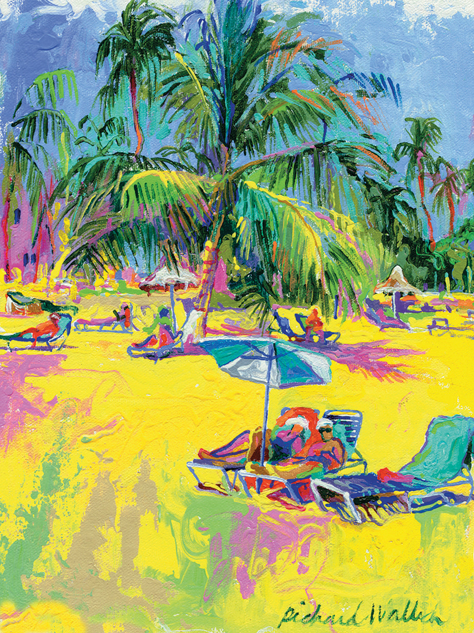 Florida handcrafted art work on canvas or framed canvas prints by Richard Wallich