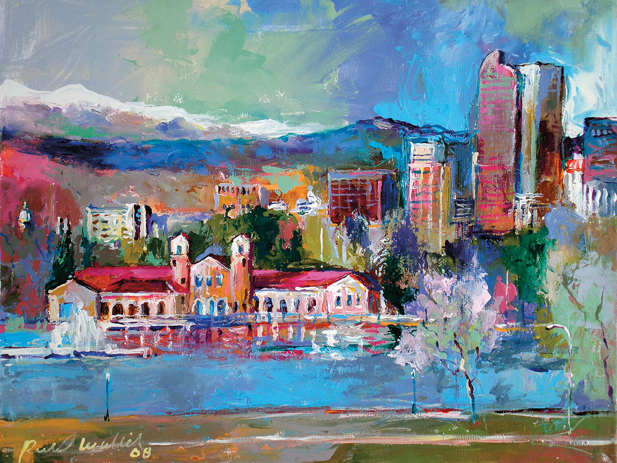 Denver handcrafted art work on canvas or framed canvas prints by Richard Wallich