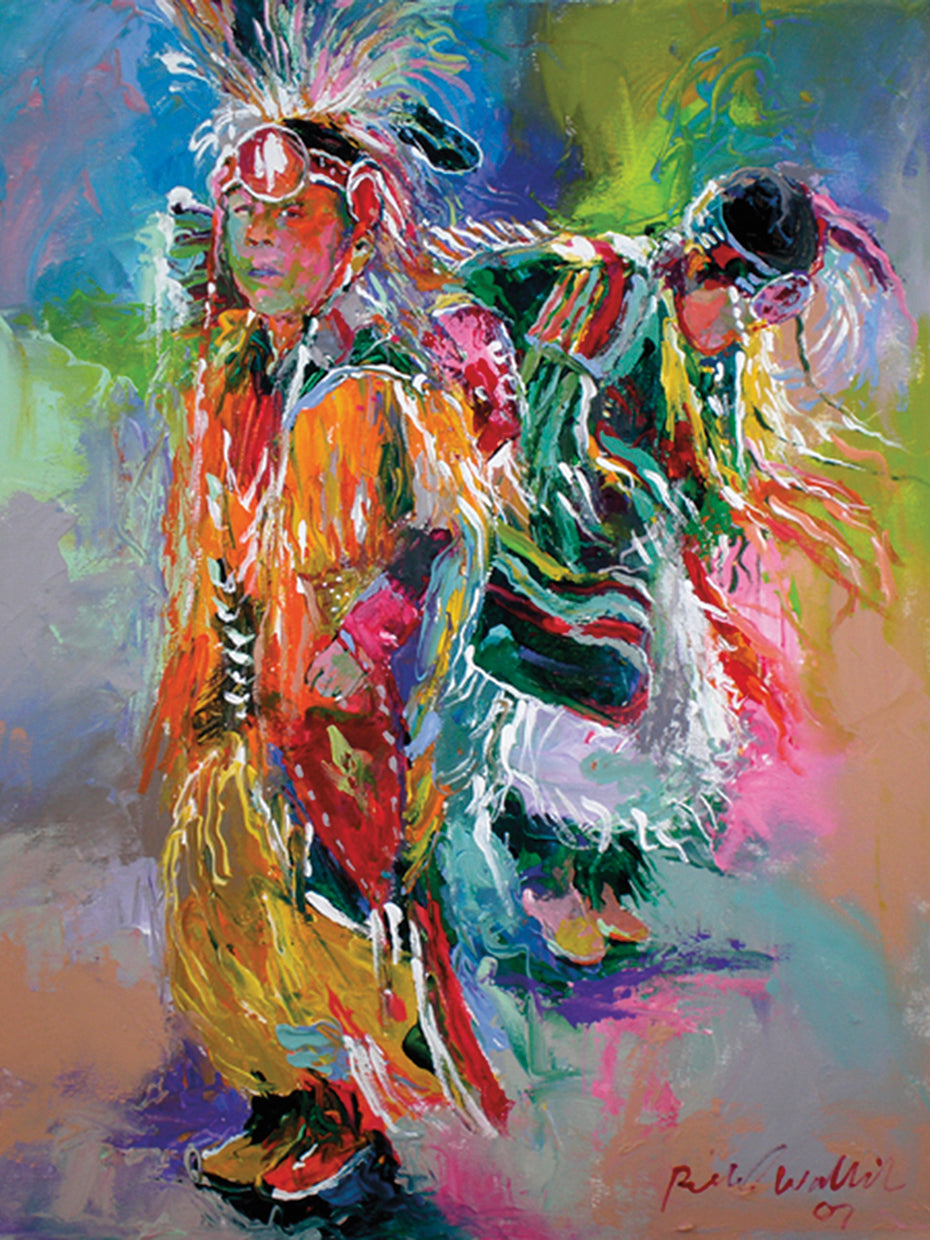 Warriors handcrafted art work on canvas or framed canvas prints by Richard Wallich