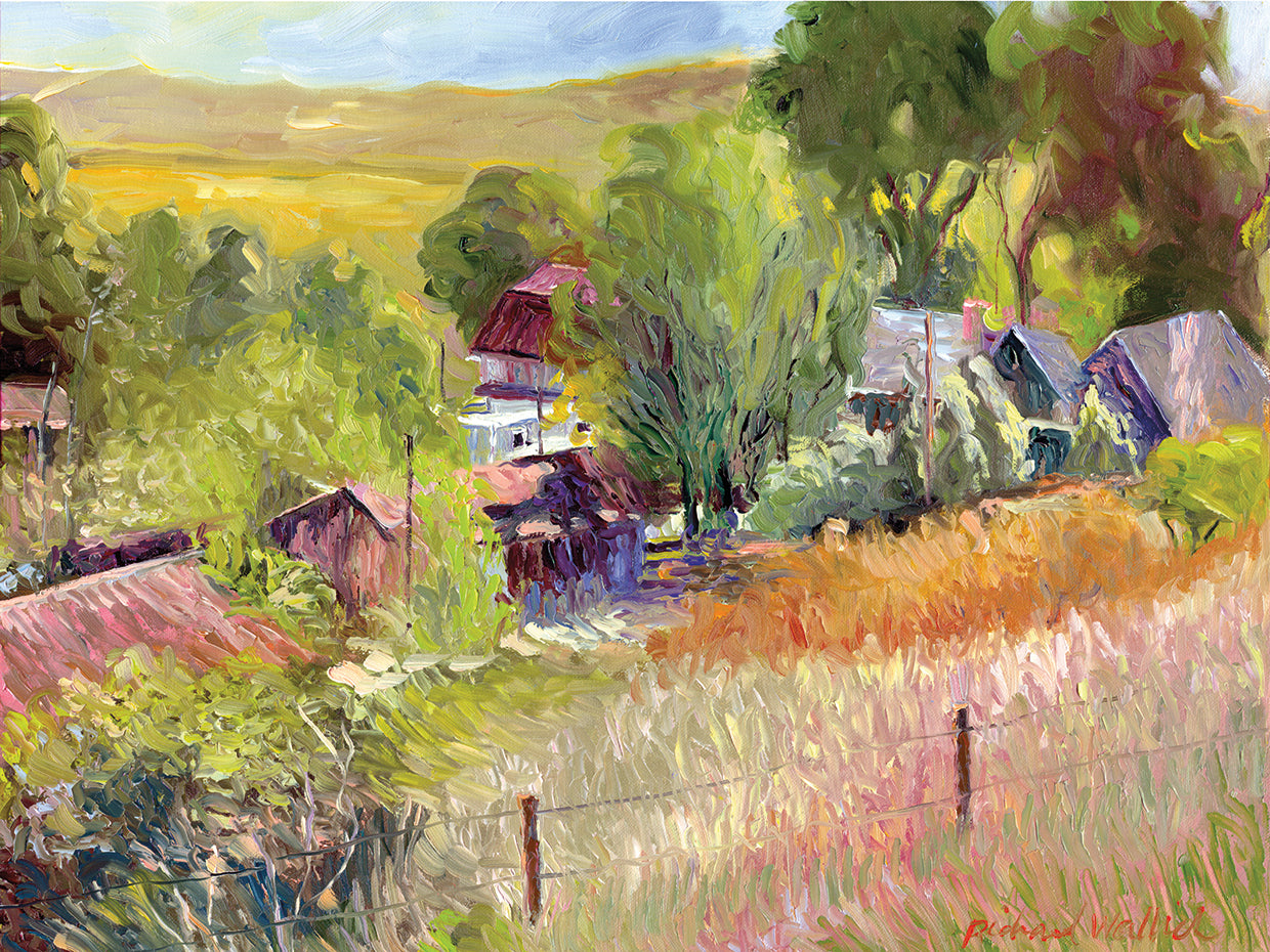 Rooney Ranch handcrafted art work on canvas or framed canvas prints by Richard Wallich