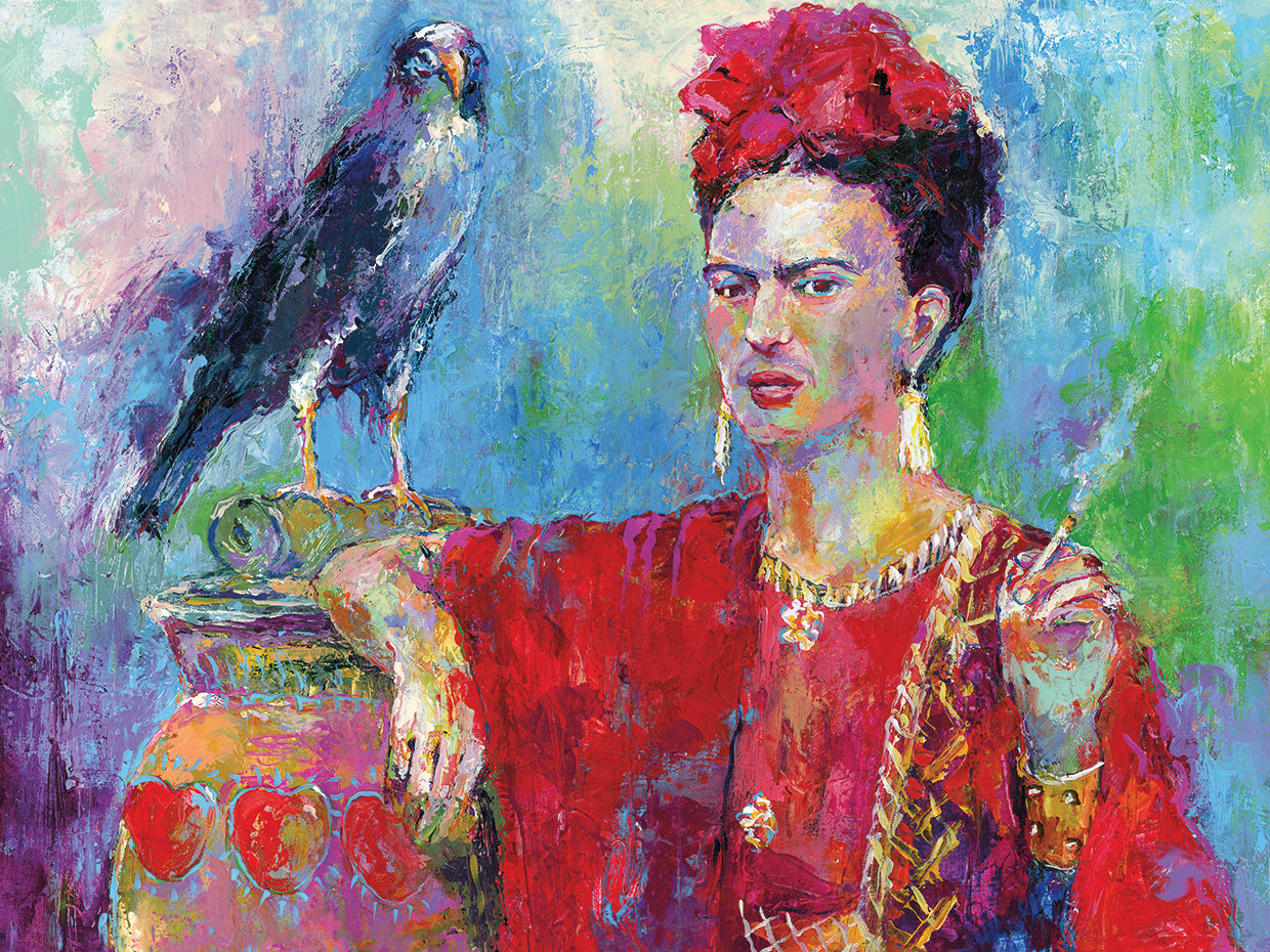 Frida Bird 1 by Richard Wallich art work on canvas or framed canvas prints