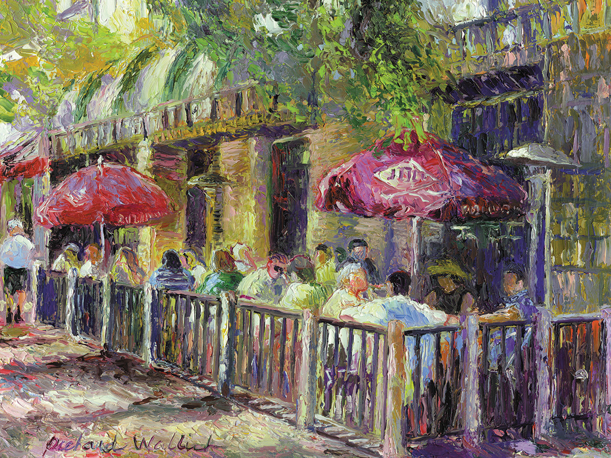 Boulder handcrafted art work on canvas or framed canvas prints by Richard Wallich