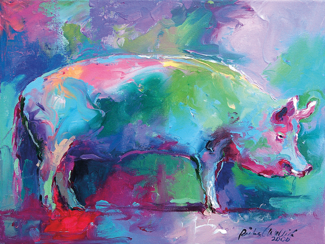 Lion 4 by Richard Wallich art work on canvas or framed canvas prints