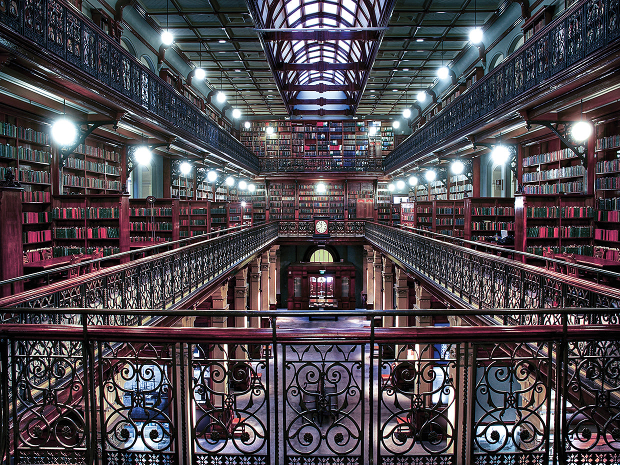 Arte de la lona de la biblioteca de Mortlock