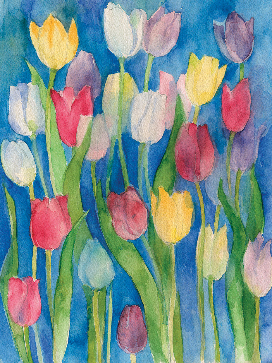 Watercolors Tulips