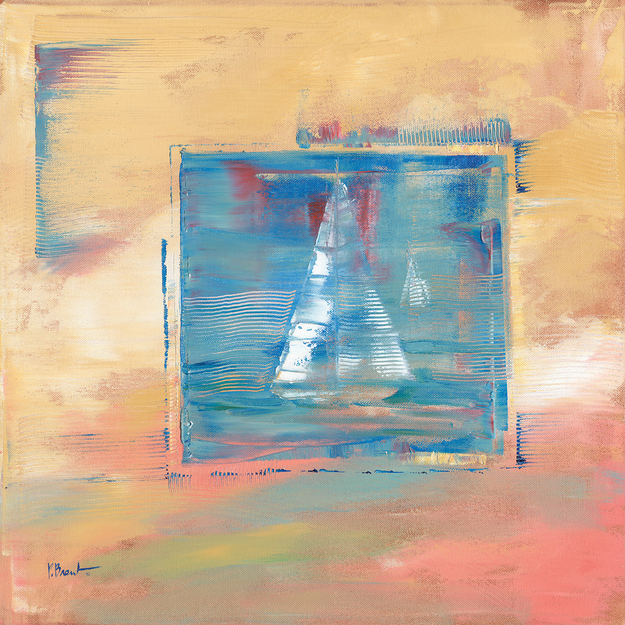 Harbor Boats I by Paul Brent - highest quality handcrafted wall art work on large canvas & framed canvas prints