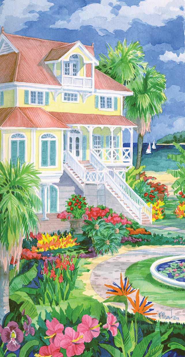 Plantation Home by Paul Brent - highest quality handcrafted wall art work on large canvas & framed canvas prints