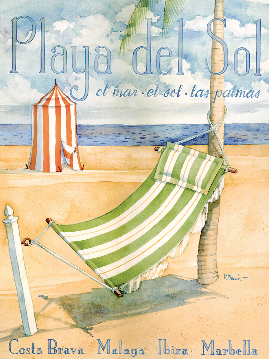 Playa del Sol by Paul Brent - top quality wall art work on large canvas & framed canvas prints