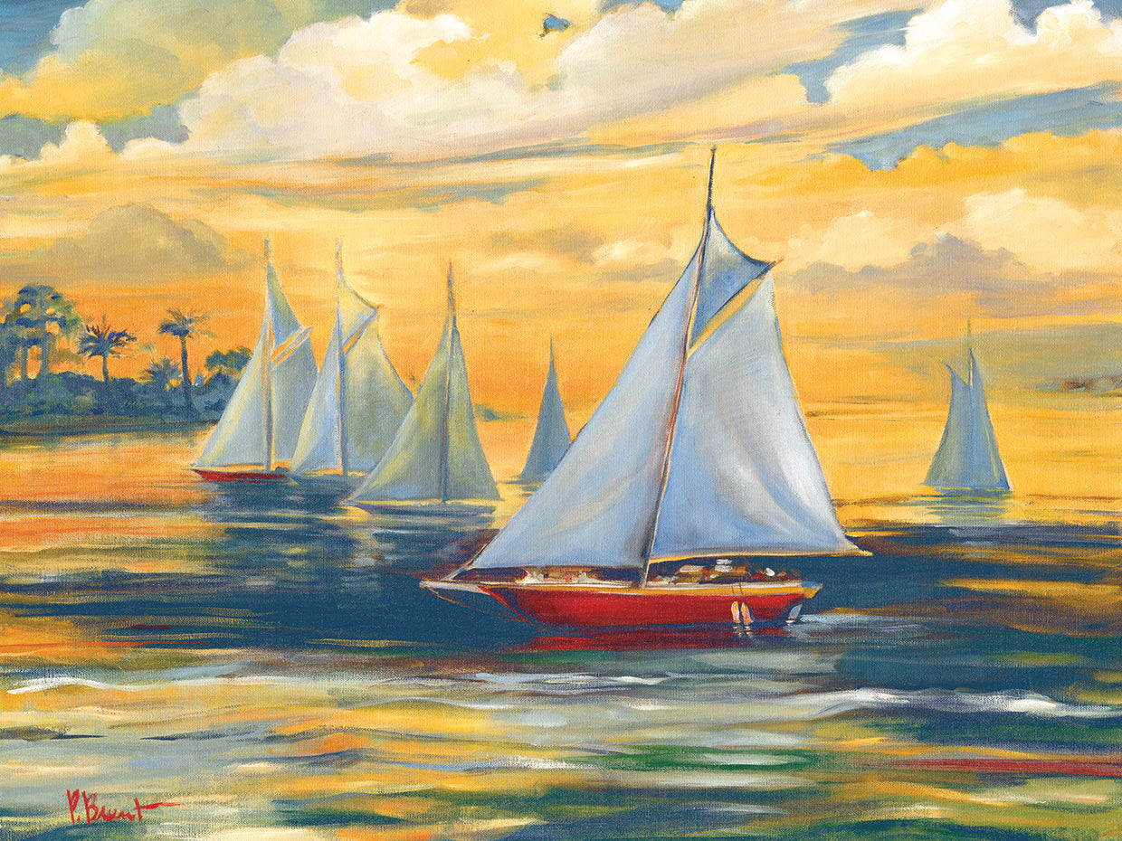 Golden Bay by Paul Brent - best quality handcrafted wall art work on large canvas & framed canvas prints