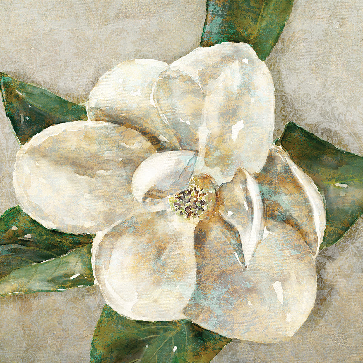 Estudio de magnolia I Arte de la lona