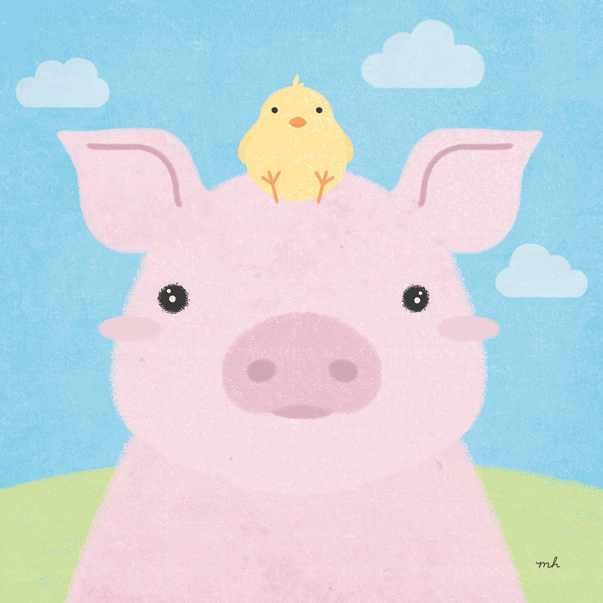 Barn Buddies II by Moira Hershey - lowest price wall art work on large canvas & framed canvas prints