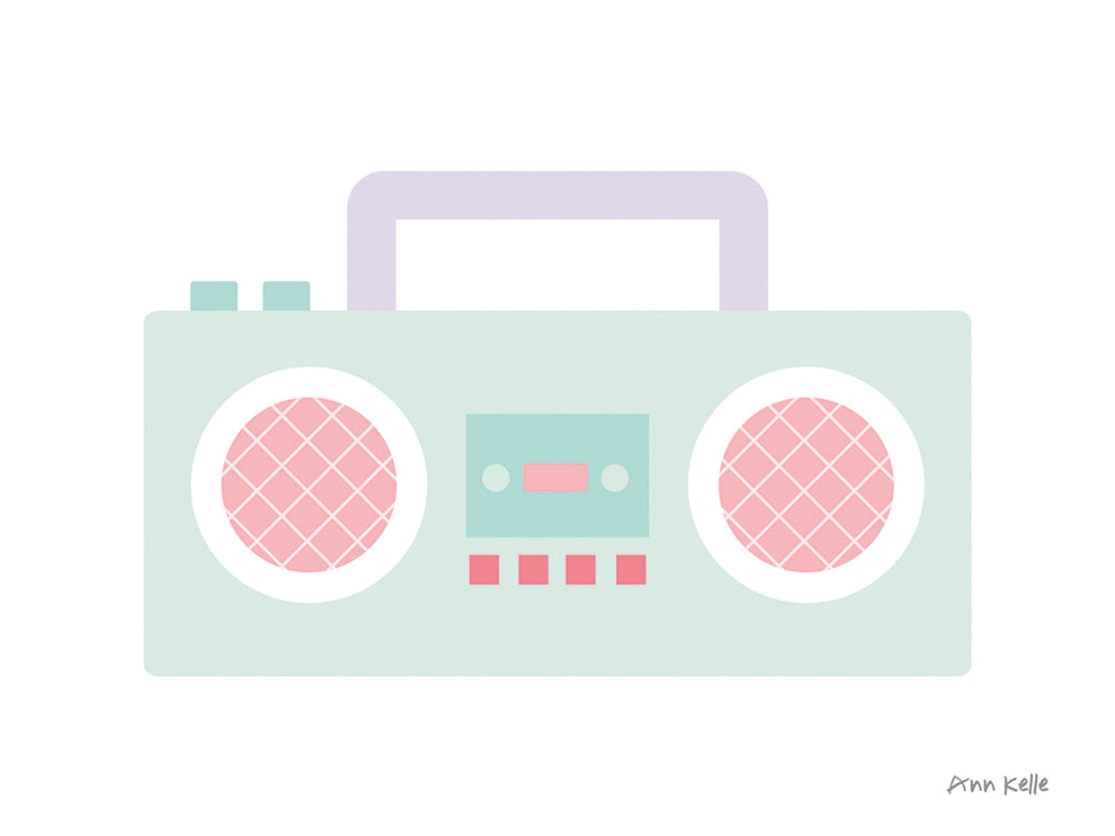 Arte de la lona de Boombox