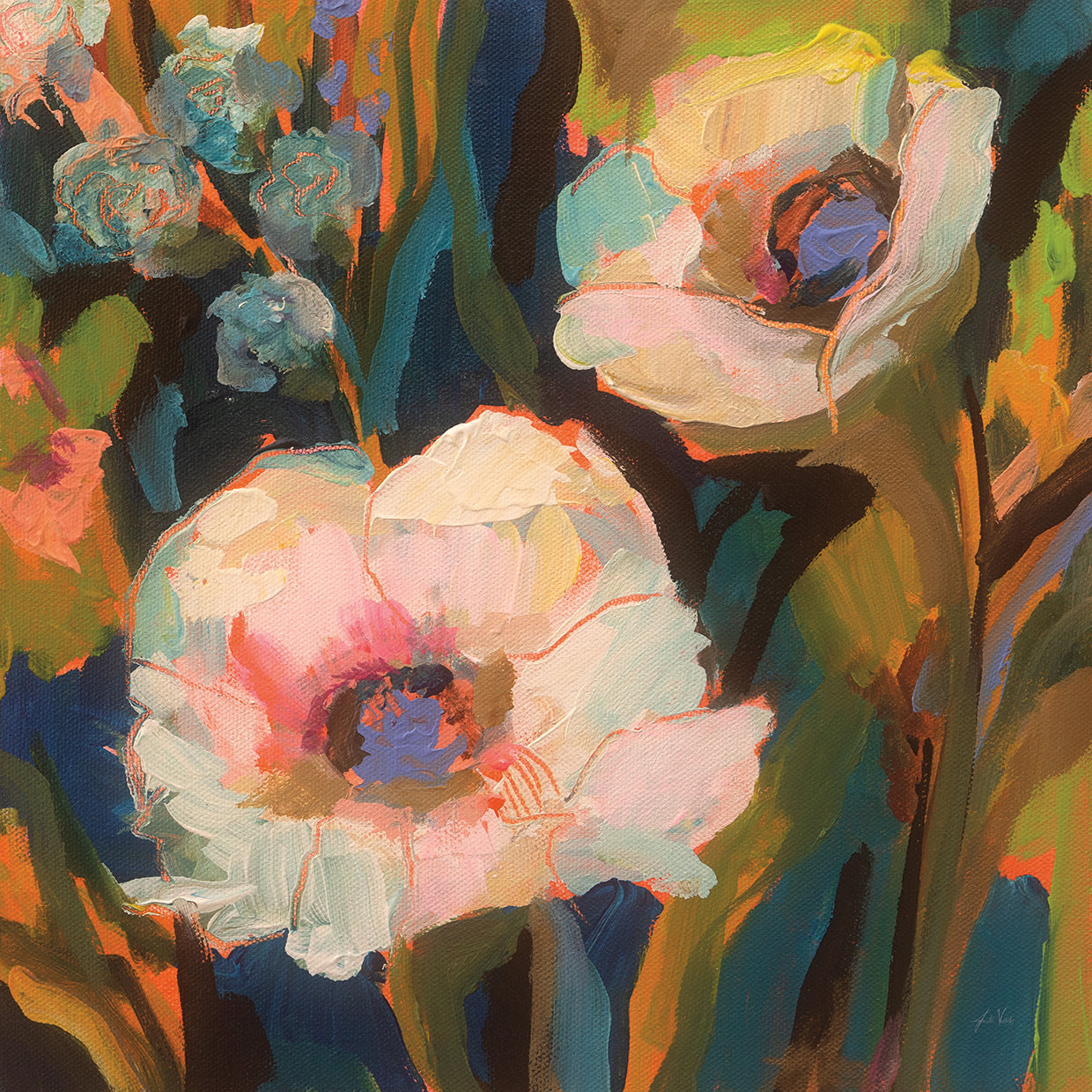 Dances by Jeanette Vertentes - museum quality wall art work on large canvas & framed canvas prints