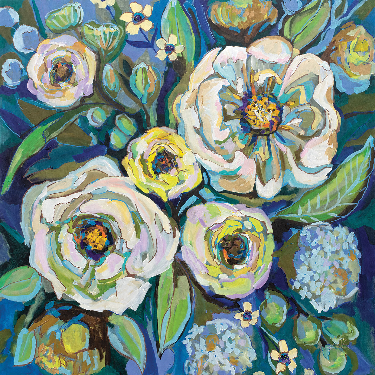 Ocean House by Jeanette Vertentes - top quality wall art work on large canvas & framed canvas prints