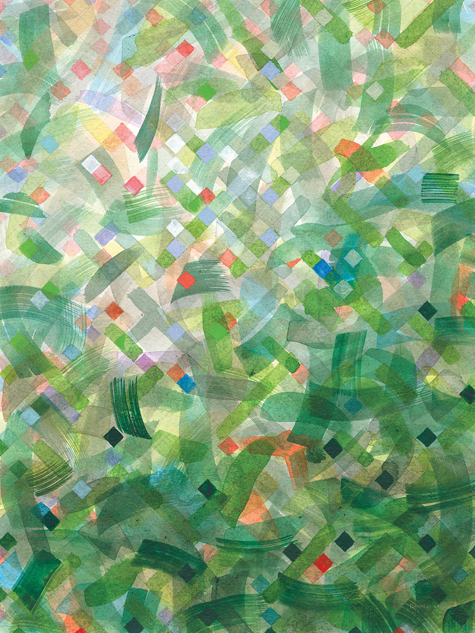 Jungle Abstract II by Danhui Nai - top quality wall art work on large canvas & framed canvas prints