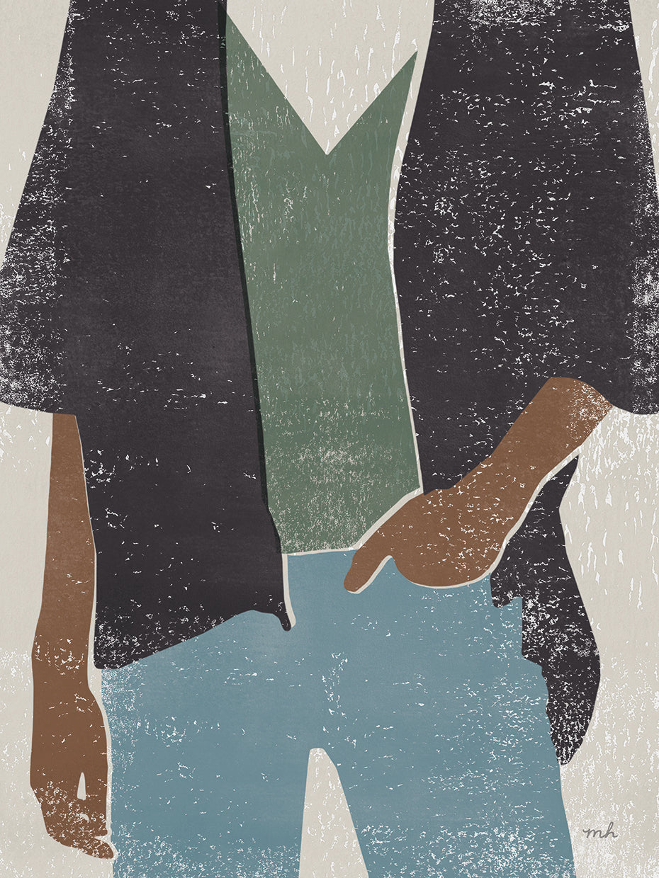 Casual I by Moira Hershey - highest quality handcrafted wall art work on large canvas & framed canvas prints